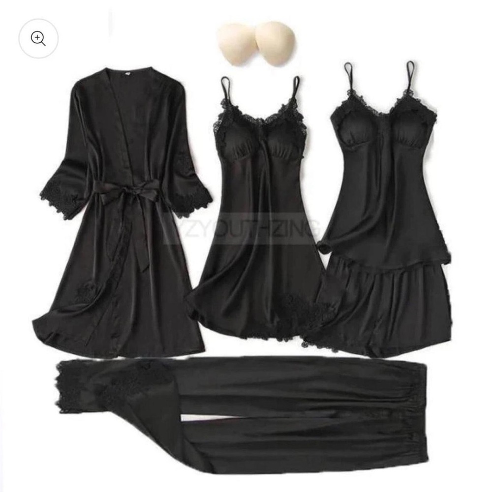 Women’s 5pc satin sleepwear set